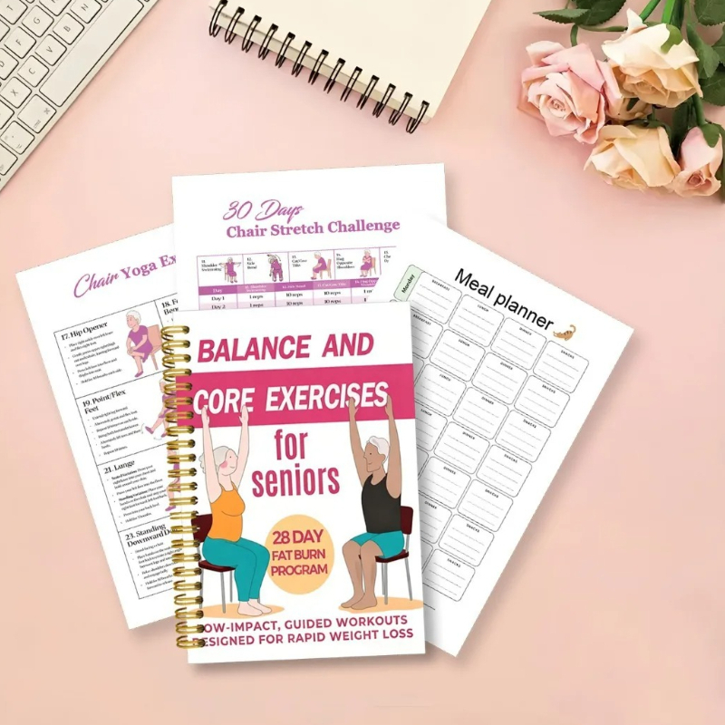 Yoga Fitness Journal - Блокнот для занятий йогой для пожилых