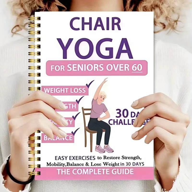 Yoga Fitness Journal - Блокнот для занятий йогой для пожилых