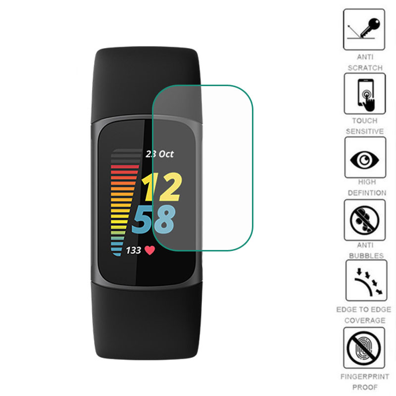 Fitness Tracker Band - 5 шт., мягкая прозрачная защитная пленка