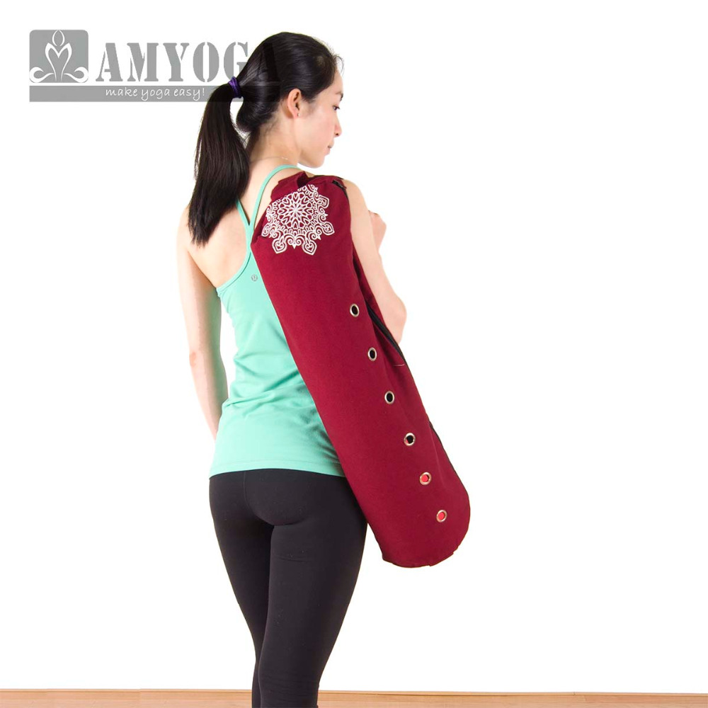 Fitness Yoga & Kickfit - Сумка для йога-матов из холщовой ткани,