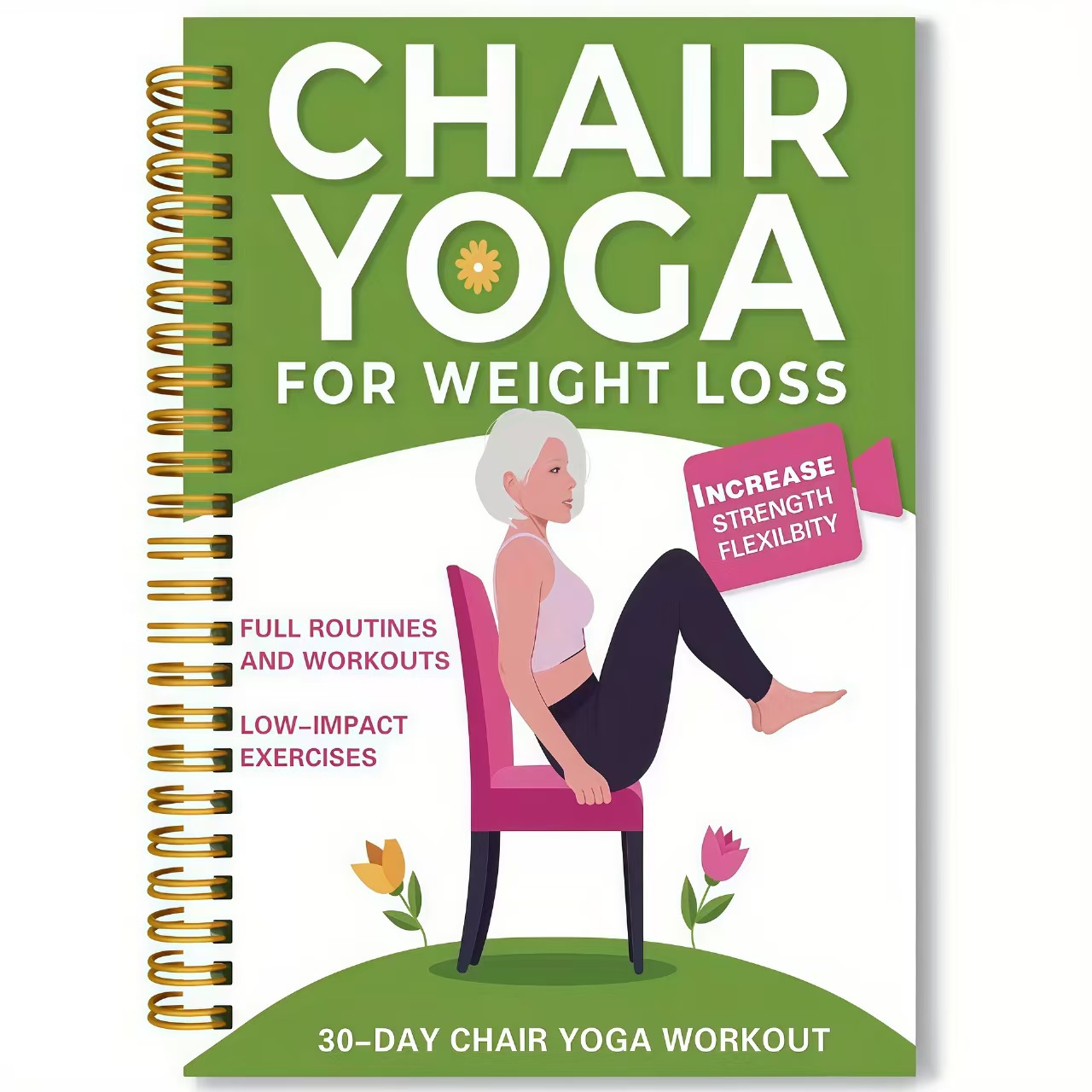 Yoga Fitness Journal - Блокнот для занятий йогой для пожилых