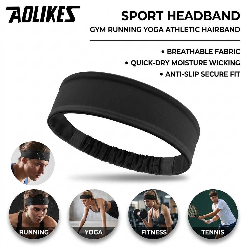 Полиэстеровая повязка на голов – обзор и цена Yoga Fitness Gear
