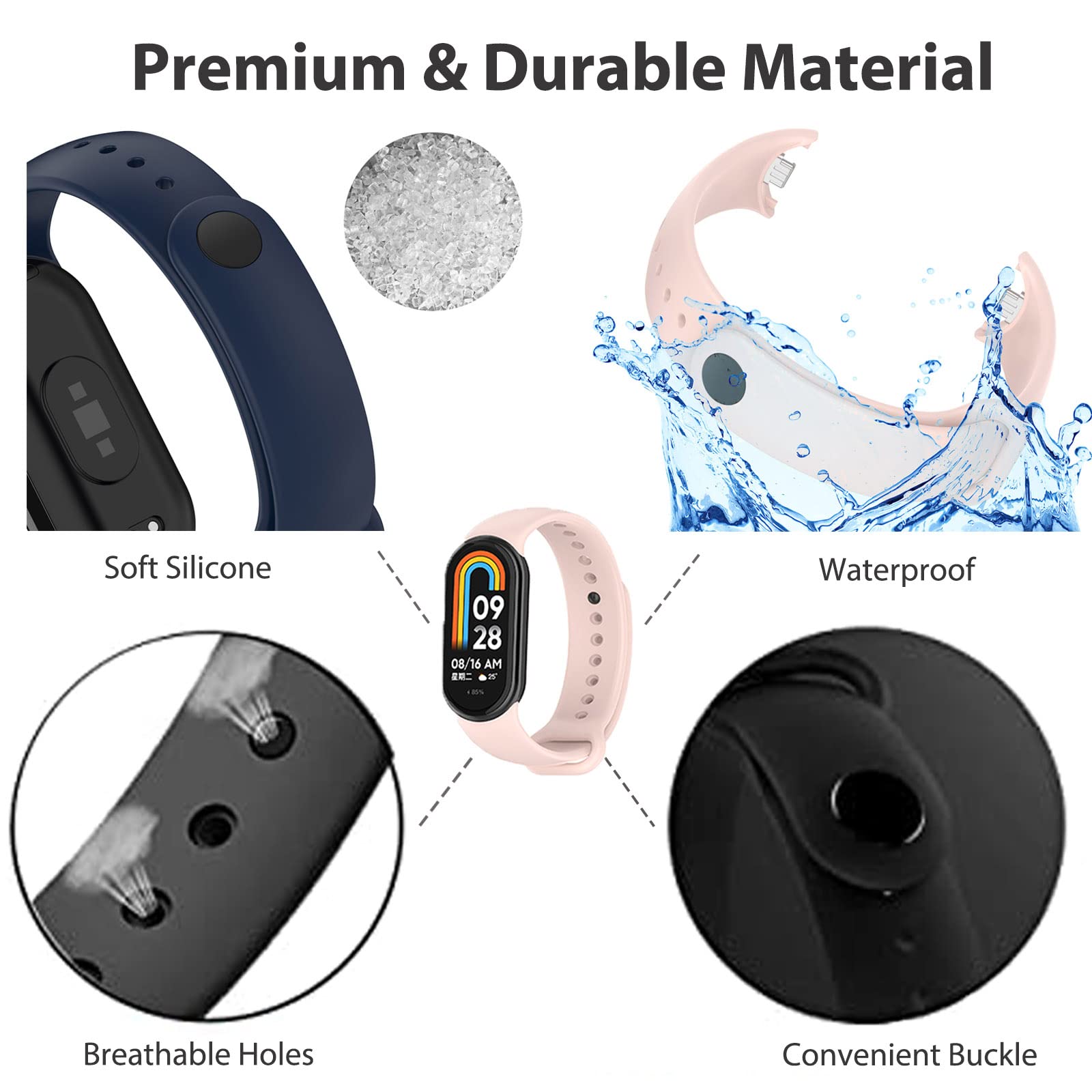 Ремешок силиконовый для Xiaomi – обзор и цена Fitness Tracker Band