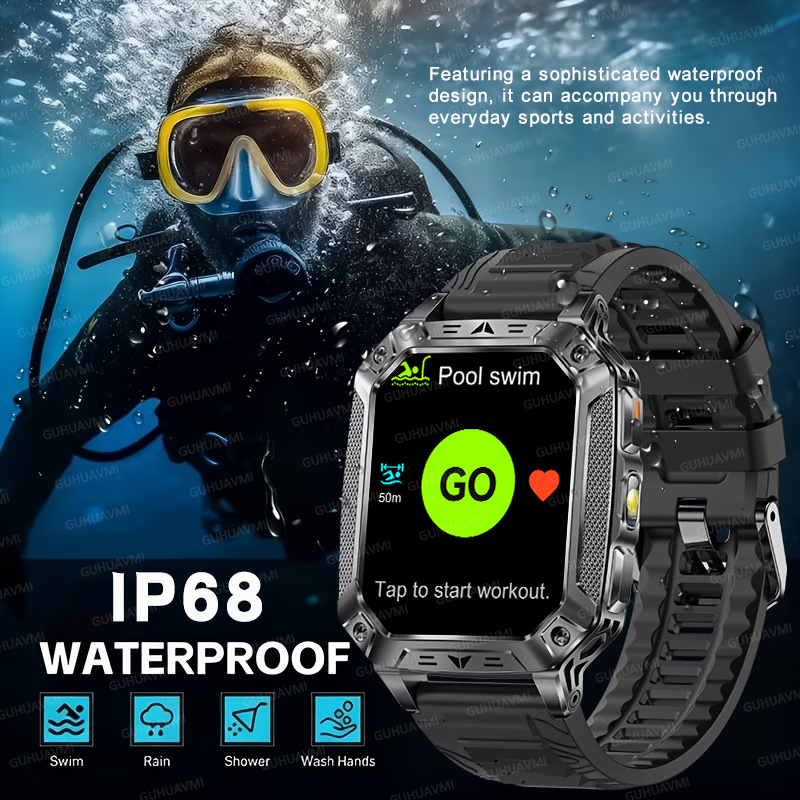 Умные часы TANK Military с бат – обзор и цена Wrist Wraps Fitness