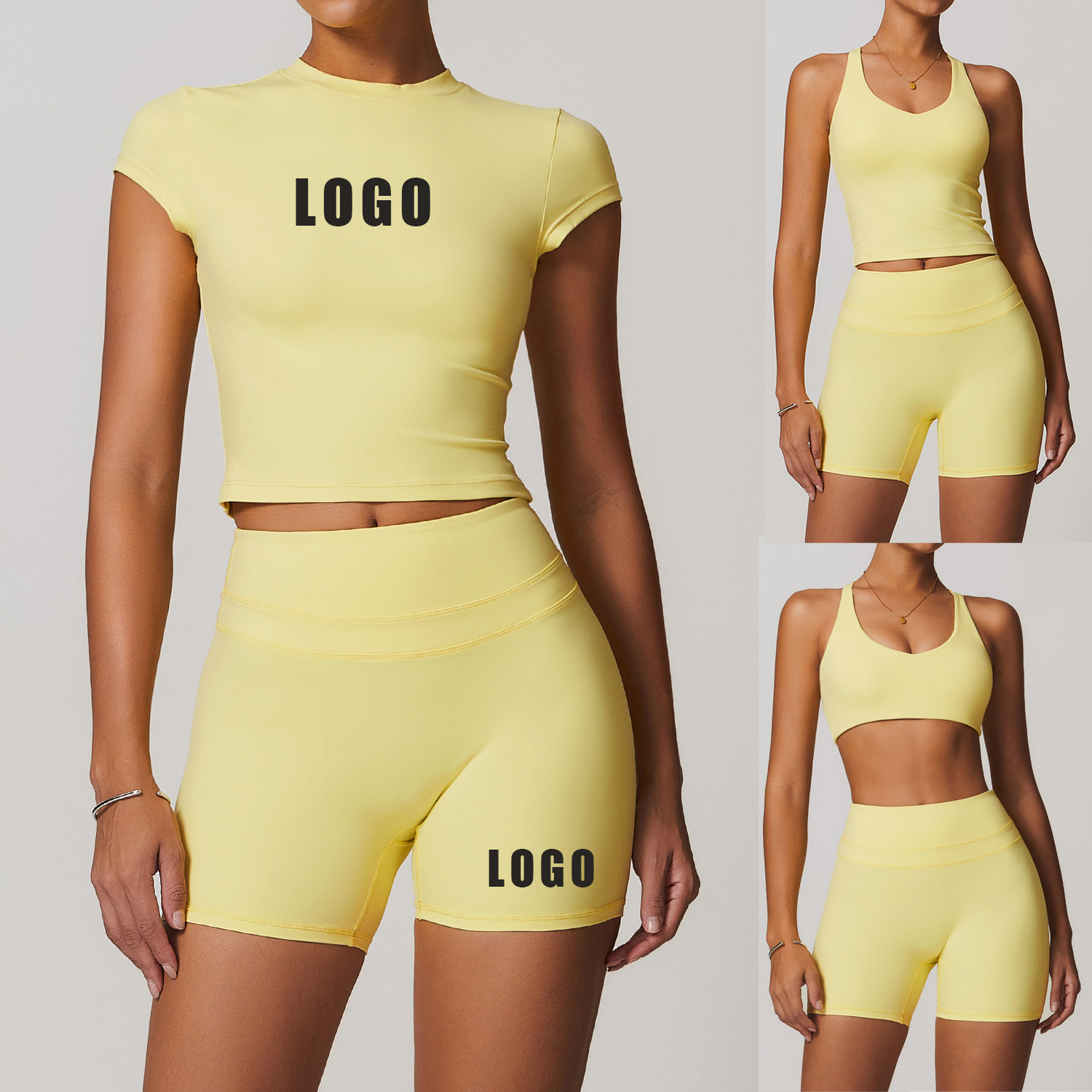 Женский шлифовальный костюм дл – обзор и цена Yoga Fitness Logo